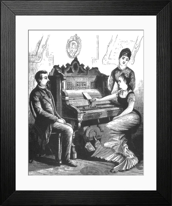 Framed Print : Gally's Self-Playing Musical Instrument, 1879 Framed Print : Gally's Self-Playing Musical Instrument, 1879