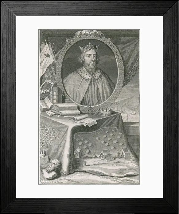 Framed Print : Alfred the Great, King of Wessex Framed Print : Alfred the Great, King of Wessex