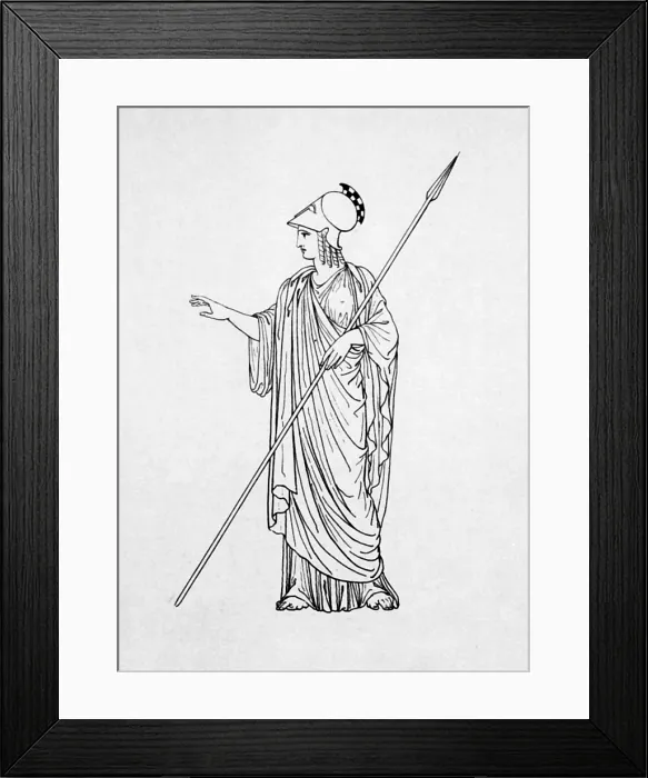 Framed Print : Minerva, Roman Goddess of Wisdom