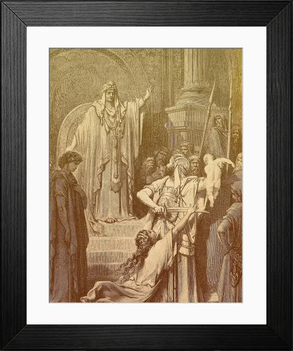 Framed Print : Judgment of Solomon Framed Print : Judgment of Solomon