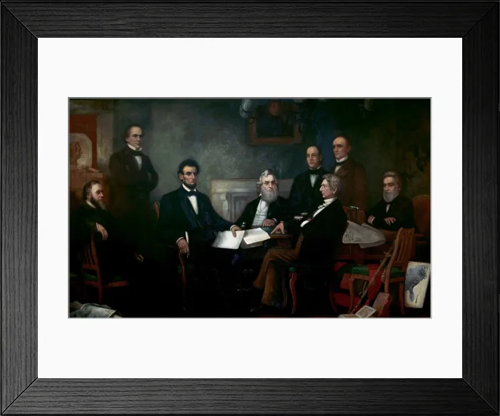 Framed Print : First Reading of the Emancipation Proclamation, 1863 Framed Print : First Reading of the Emancipation Proclamation, 1863