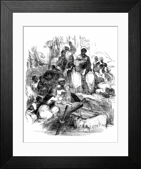 Framed Print : Underground Railroad, Fugitive Slaves Arrive in Canada Framed Print : Underground Railroad, Fugitive Slaves Arrive in Canada