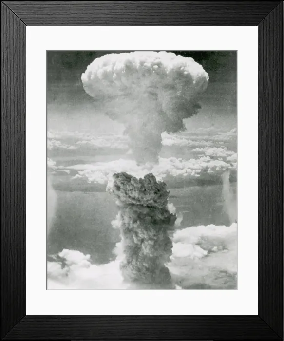 Framed Print : WWII, Nagasaki, August 9, 1945 Framed Print : WWII, Nagasaki, August 9, 1945