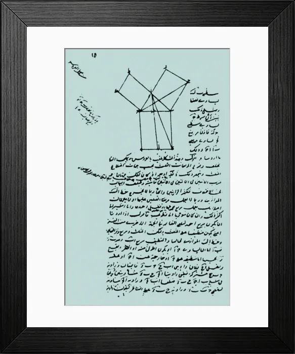 Framed Print : Pythagorean Theorem (in Arabic) Framed Print : Pythagorean Theorem (in Arabic)