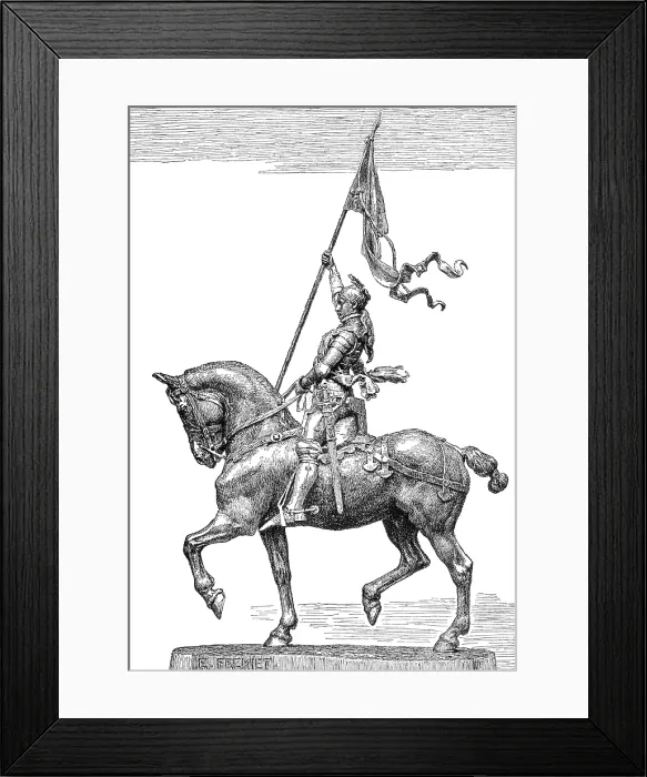 Framed Print : Joan of Arc, French National Heroine Framed Print : Joan of Arc, French National Heroine