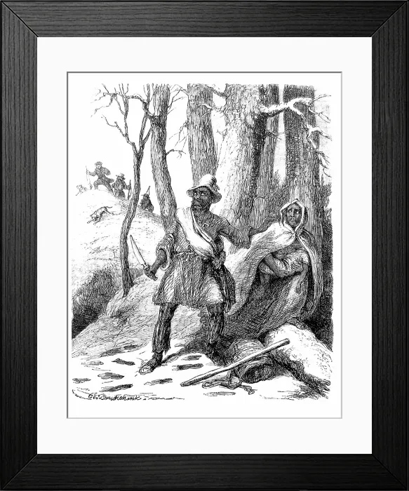Framed Print : Fugitive Slaves Framed Print : Fugitive Slaves