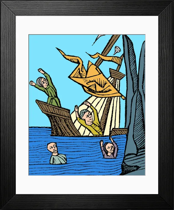 Framed Print : Arab Legend of Magnetic Mountain Framed Print : Arab Legend of Magnetic Mountain