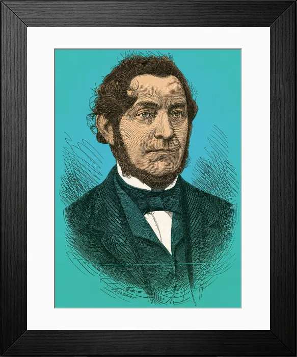 Framed Print : Robert Bunsen, German Chemist Framed Print : Robert Bunsen, German Chemist