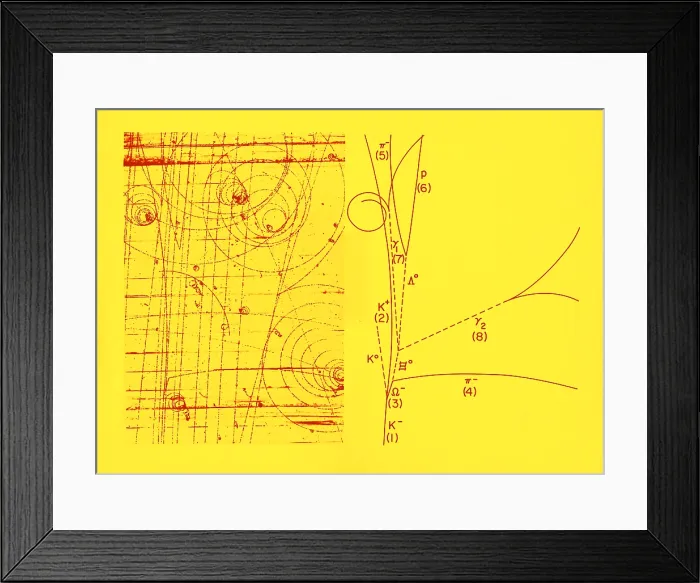 Framed Print : Omega-Minus Particle, First Observation, 1964 Framed Print : Omega-Minus Particle, First Observation, 1964