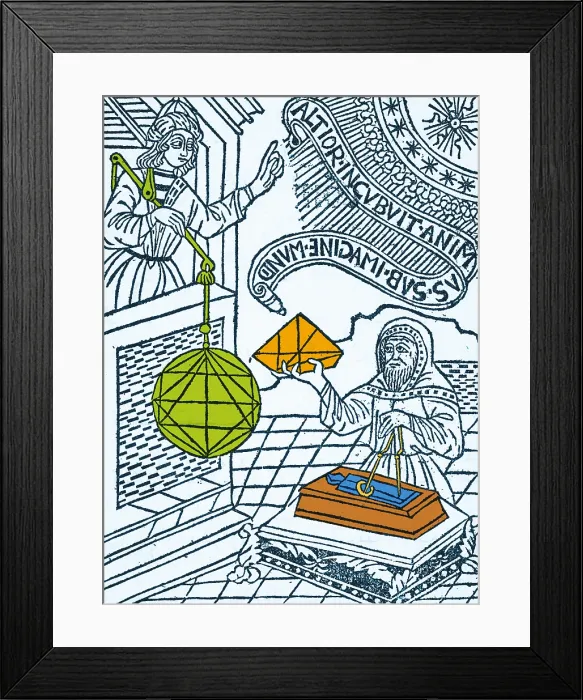 Framed Print : Medieval Mathematicians Framed Print : Medieval Mathematicians