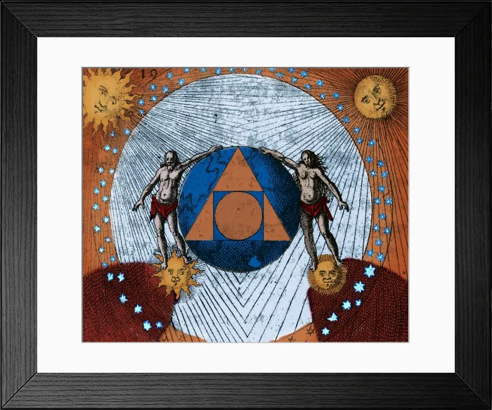 Framed Print : Alchemy Illustration Framed Print : Alchemy Illustration