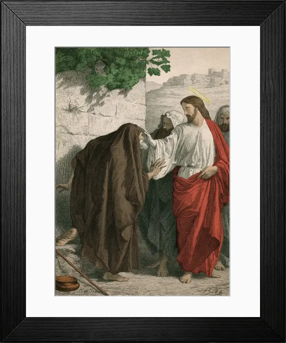 Framed Print : Jesus Christ Healing the Sick Framed Print : Jesus Christ Healing the Sick