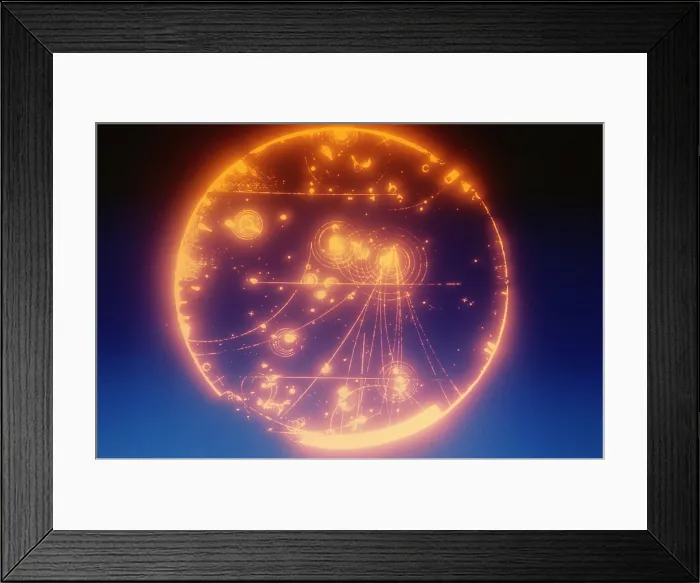 Framed Print : Proton-photon collision Framed Print : Proton-photon collision