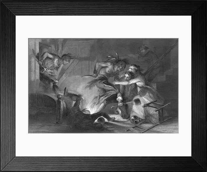 Framed Print : Battle of Wyoming, 1778 Framed Print : Battle of Wyoming, 1778