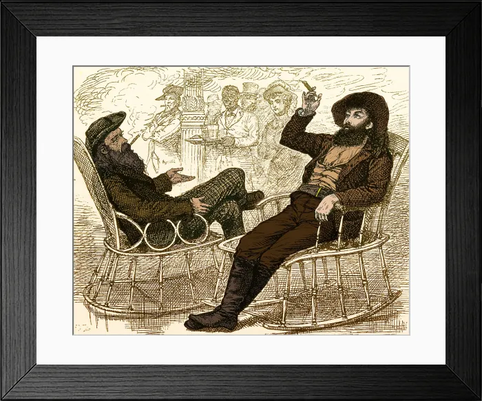 Framed Print : Kit Carson and Buffalo Bill, American Frontiersmen