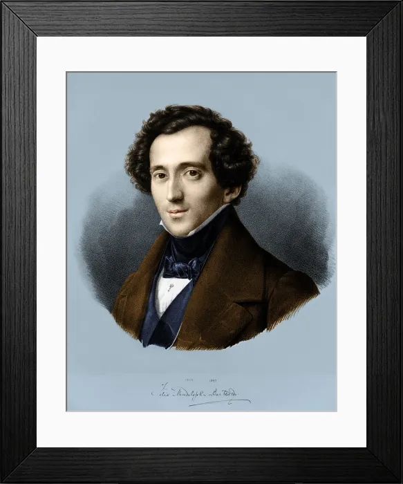 Framed Print : Felix Mendelssohn, German Composer and Conductor Framed Print : Felix Mendelssohn, German Composer and Conductor