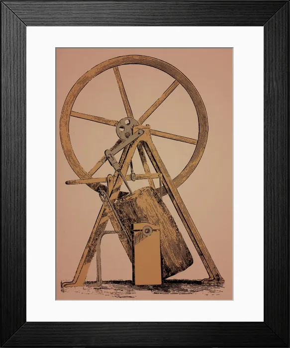 Framed Print : James Watt, Oscillating Engine