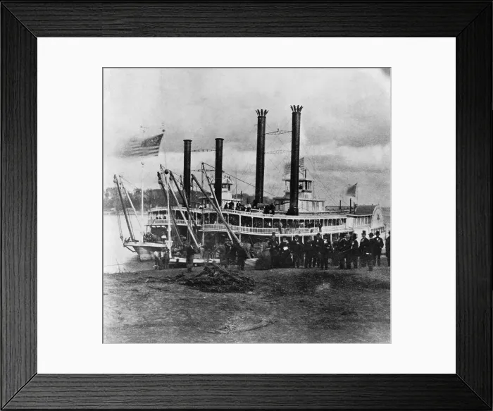 Framed Print : 19th Century Steamer Framed Print : 19th Century Steamer