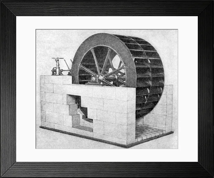 Framed Print : Jean-Victor Poncelet, Water Wheel Framed Print : Jean-Victor Poncelet, Water Wheel