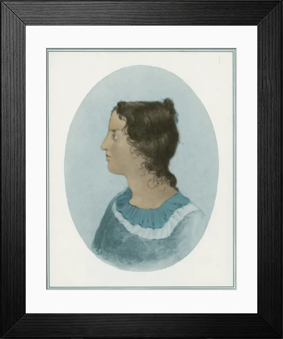 Framed Print : Emily Bronte, English Author Framed Print : Emily Bronte, English Author