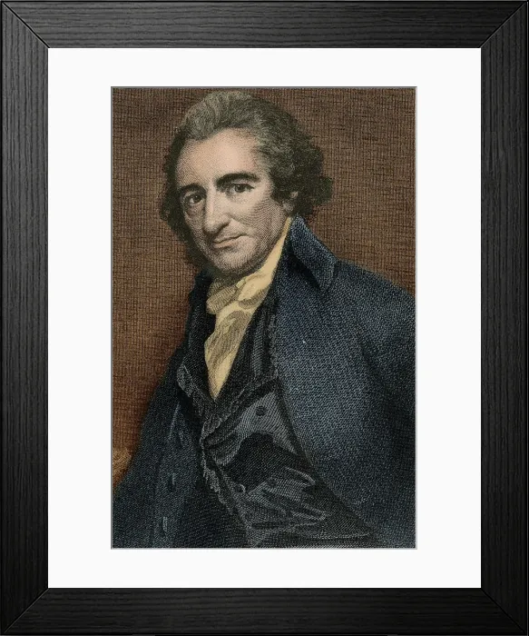 Framed Print : Thomas Paine, American Patriot Framed Print : Thomas Paine, American Patriot