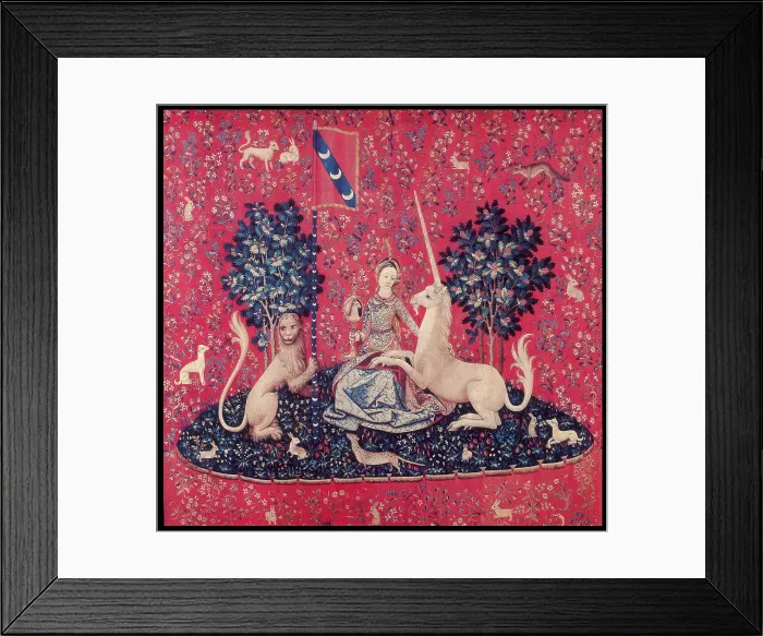Framed Print : The Lady And The Unicorn, Medieval tapestry, 15th Century 2192395