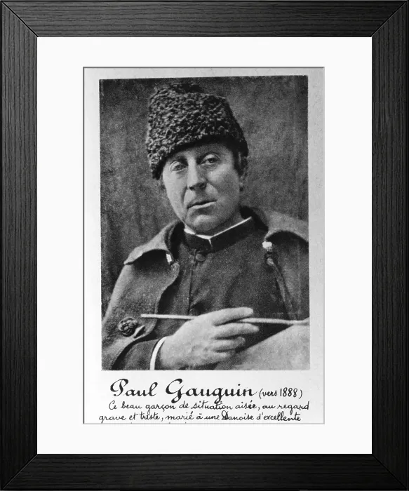 Framed Print : Paul Gauguin, French Artist Framed Print : Paul Gauguin, French Artist