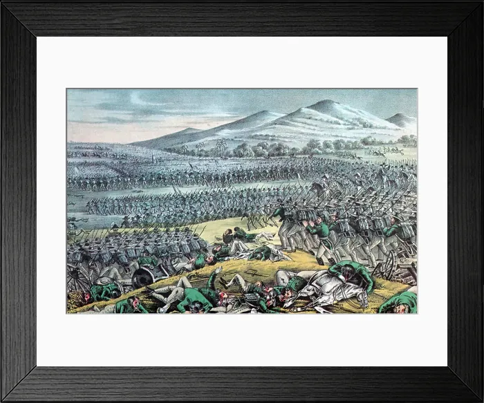 Framed Print : Mexican-American War, Battle of Buena Vista, 1847 Framed Print : Mexican-American War, Battle of Buena Vista, 1847