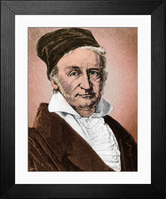 Framed Print : Carl Friedrich Gauss, German Mathematician Framed Print : Carl Friedrich Gauss, German Mathematician