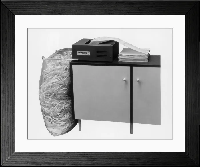 Framed Print : Shredder. Mid-century shredder Framed Print : Shredder. Mid-century shredder