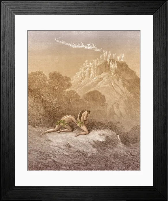 Framed Print : Adam and Eve by Gustave Dore Framed Print : Adam and Eve by Gustave Dore