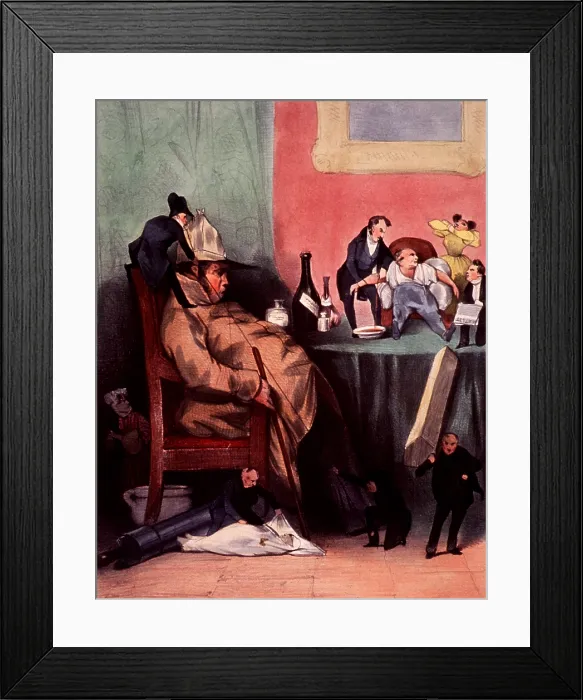 Framed Print : Caricature of Hypochondriac, 1833 Framed Print : Caricature of Hypochondriac, 1833