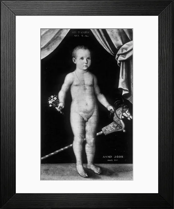 Framed Print : Young Felix Plater, 1830s Framed Print : Young Felix Plater, 1830s