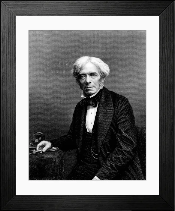 Framed Print : Michael Faraday, English Physicist Framed Print : Michael Faraday, English Physicist