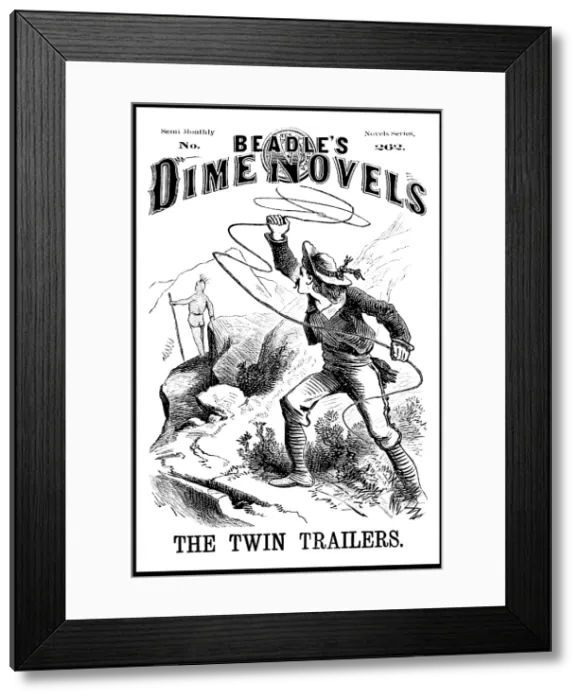 Framed Print : Beadle's Dime Novels, 'The Twin Trailers' Framed Print : Beadle's Dime Novels, 'The Twin Trailers'