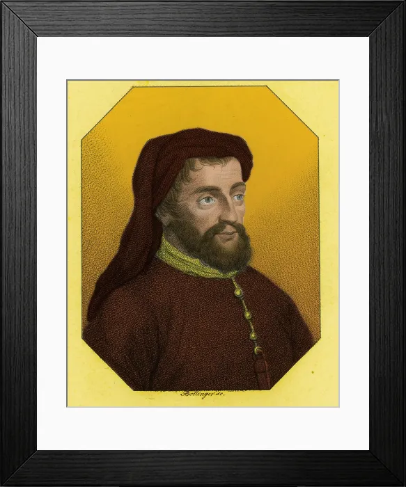 Framed Print : Geoffrey Chaucer, English Poet Framed Print : Geoffrey Chaucer, English Poet