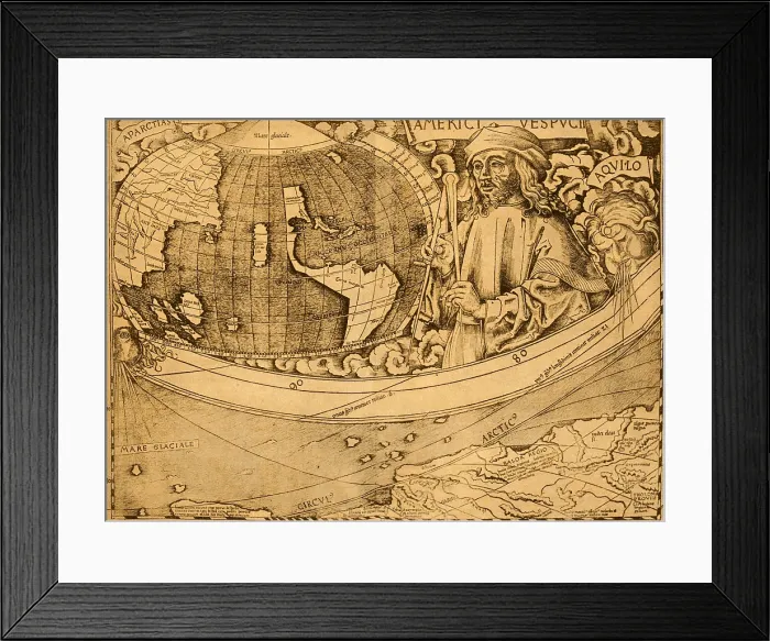 Framed Print : Amerigo Vespucci, Italian Explorer Framed Print : Amerigo Vespucci, Italian Explorer