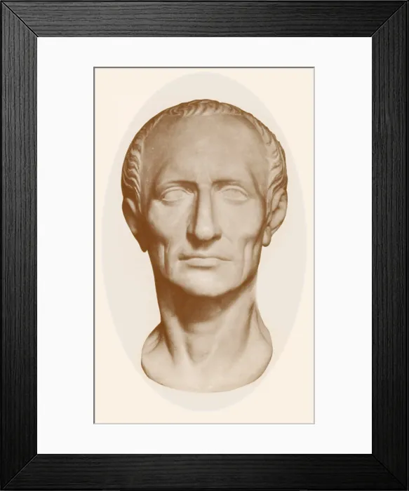 Framed Print : Julius Caesar, Roman General and Statesman Framed Print : Julius Caesar, Roman General and Statesman