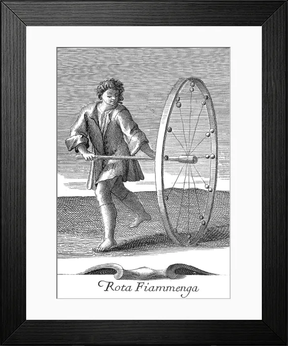 Framed Print : Rota Fiammenga, 18th Century Toy