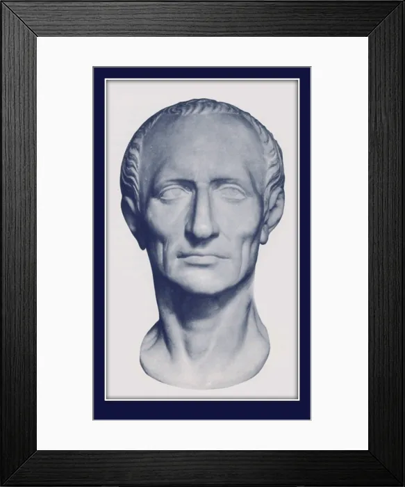Framed Print : Julius Caesar, Roman General and Statesman Framed Print : Julius Caesar, Roman General and Statesman