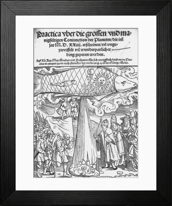 Framed Print : The Great Conjunction, Predicted Floods, 1524 Framed Print : The Great Conjunction, Predicted Floods, 1524