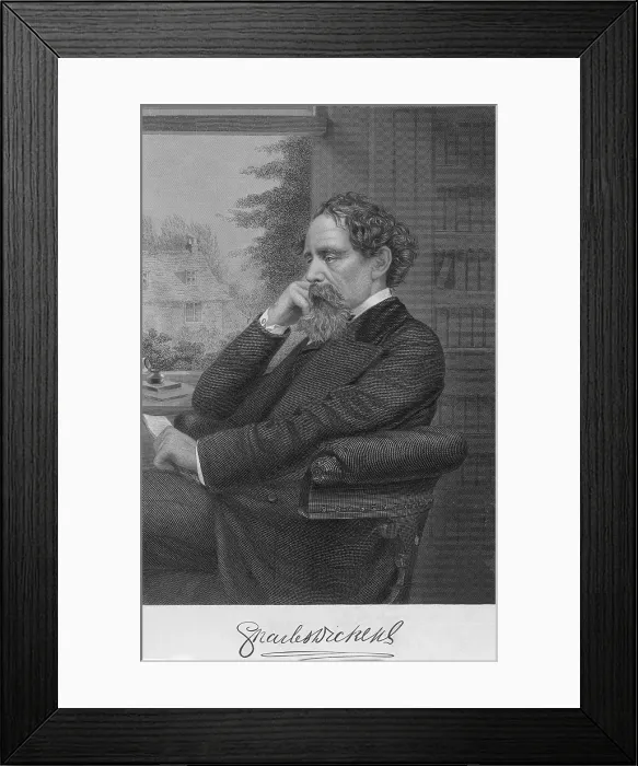 Framed Print : Charles Dickens, English Author