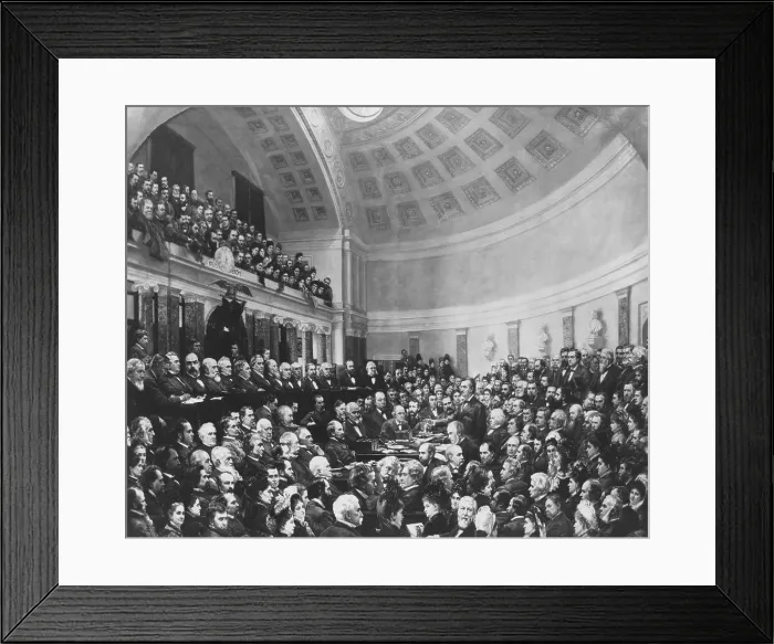 Framed Print : Electoral Commission 1877 Framed Print : Electoral Commission 1877