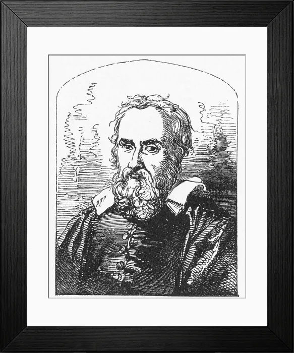 Framed Print : Galileo Galilei, Italian Polymath Framed Print : Galileo Galilei, Italian Polymath
