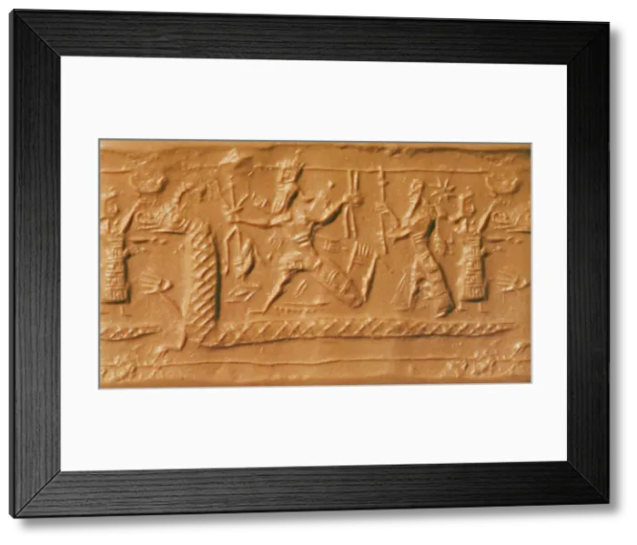 Framed Print : Battle Between Marduk and Tiamat Framed Print : Battle Between Marduk and Tiamat