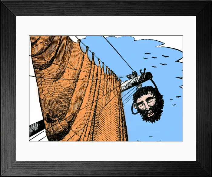Framed Print : Edward Teach AKA Blackbeard, English Pirate Framed Print : Edward Teach AKA Blackbeard, English Pirate