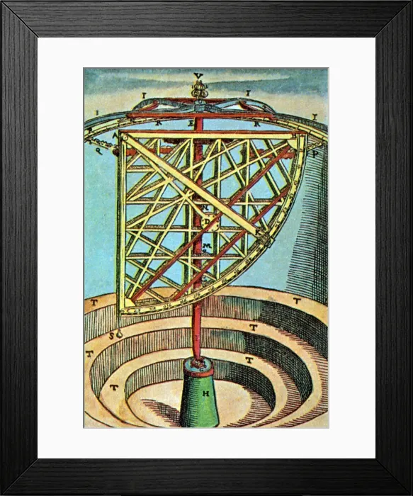 Framed Print : Tycho Brahe's Azimuth Quadrant Framed Print : Tycho Brahe's Azimuth Quadrant