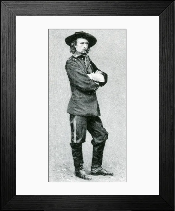 Framed Print : George Custer, American Cavalry Officer Framed Print : George Custer, American Cavalry Officer