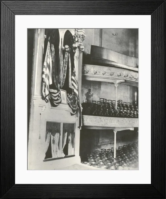 Framed Print : Ford's Theater, Lincoln Assassination
