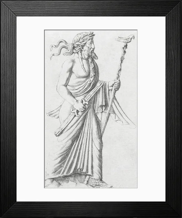 Framed Print : Jupiter, Roman God of Sky and Thunder Framed Print : Jupiter, Roman God of Sky and Thunder